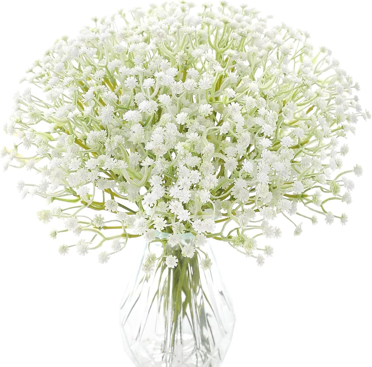 Babys Breath Artificial Flowers,30 Pcs White Gypsophila Greenery Sprays,Real Touch Flowers for Wedding Bouquets Centerpieces Floral Arrangements and Decorations